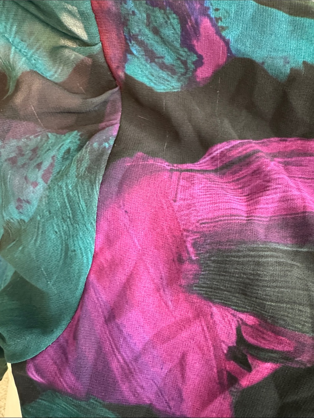 Hutch Bridge dress Teal & Magenta Floral Wrap - Picture 15 of 15